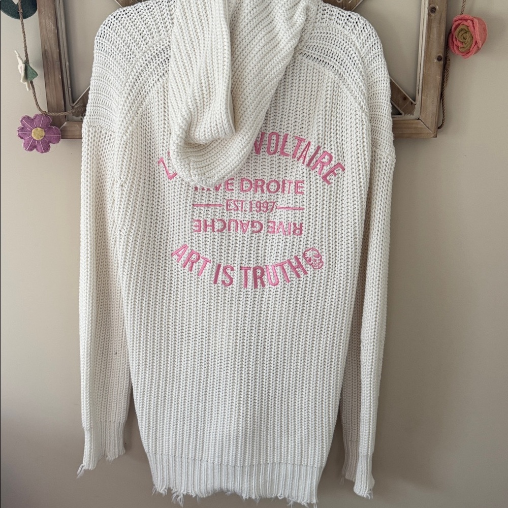 Zadig & Voltaire M/L Anya Cow Blason Cardigan - Picture 11 of 12
